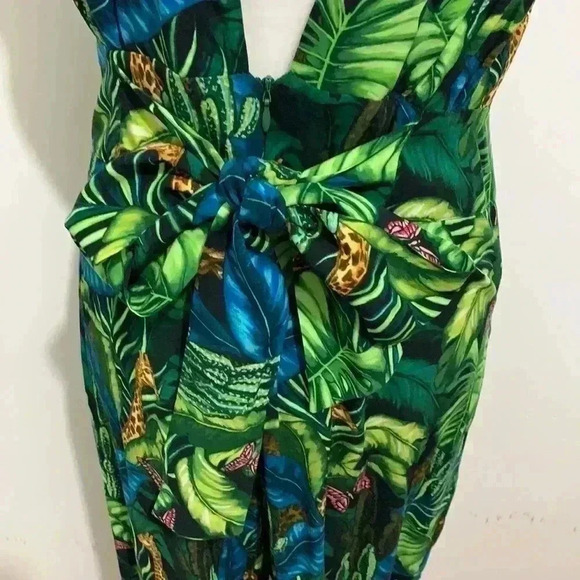 BNWT chepè made in italy jungle giraffe jumpsuit size  M - Picture 6 of 6